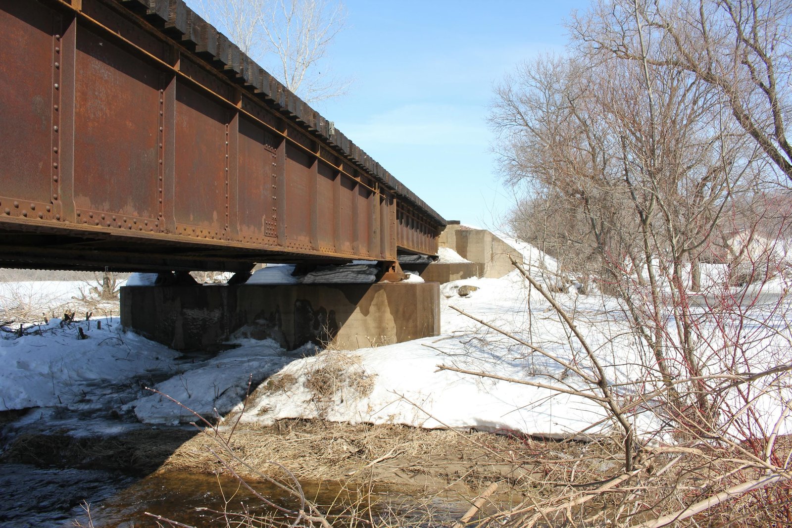 Looking east